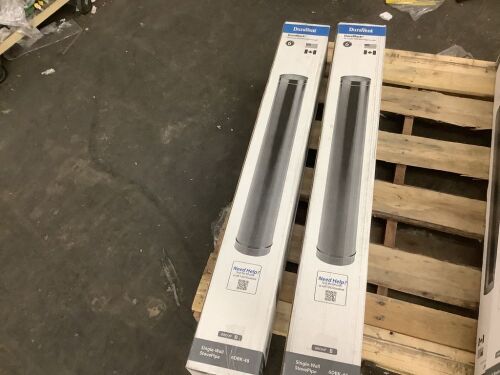 Lot of (2) DuraVent DuraBlack Stove Pipe 6in. Diameter X 48in. Single Wall Black Stove Pipe - Lot 611JF