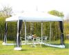 Outsunny 10 ft. x 10 ft. White Pop-up Canopy Vendor Tent with Removeable Mesh Walls - Thumbnail 1