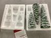 Set of 3 Pre-Lit Ceramic Tabletop Christmas Trees - Thumbnail 2