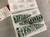 Set of 3 Pre-Lit Ceramic Tabletop Christmas Trees - Thumbnail 4