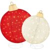 2pc Lighted Pop-Up Christmas Ornaments Decoration w/ 180 LED Lights, Stand - Thumbnail 1