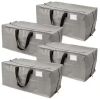 DURASACK 20 Gal. Heavy-Duty Moving and Storage Bag Grey Polypropylene (4-Pack) - Thumbnail 1