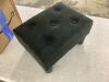Small Black Footstool, 15.5" x 12" x 9" - Thumbnail 1