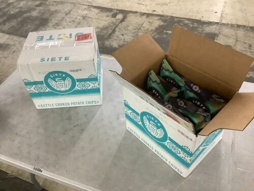 Lot of (2) Siete Sea Salt Kettle Cooked Potato Chips, Best By Sep 2025 - Lot 770JF