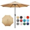 Sun-Ray 9' Round 8Rib Aluminum Market Umbrella - Thumbnail 1