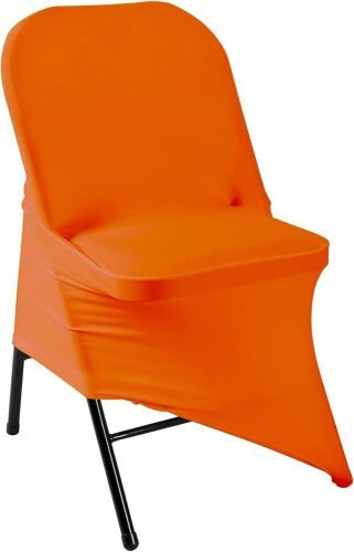 Orange Spandex Chair Covers, 12 pc - Lot 774
