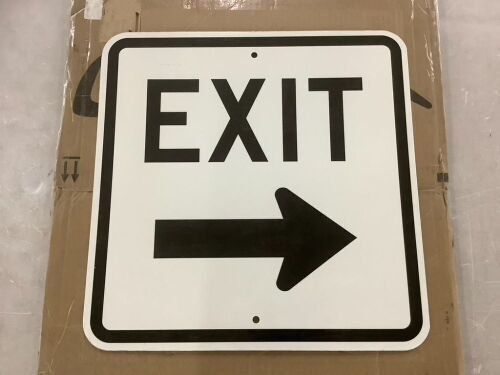 Metal Exit Sign 18" x 18" - Lot 779
