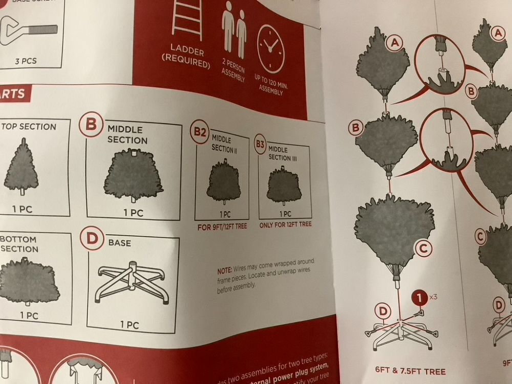 6' Hinged Douglas Full Fir Artificial Christmas Tree w/ Metal Stand - Image 6 - Lot 796