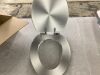 Silver Toilet Seat - Missing 2 Screws - Thumbnail 2
