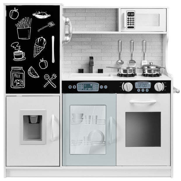 Pretend Play Kitchen Wooden Toy Set for Kids with 11 Accessories - Image 1 - Lot 8942