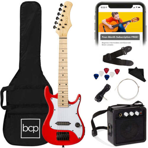 Kids Electric Guitar Beginner Starter Kit w/ 5W Amplifier - 30 in - Lot 8944