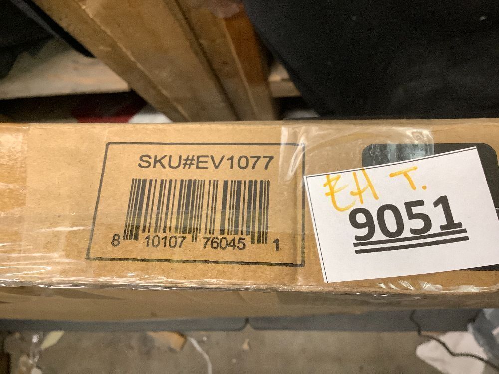 Barn Door Dog Gate, Anti-Kick Pet Gate with Walk Through Door, Modern Farmhouse Puppy Gate, Pressure Mounted Safety Dog Gate for Doorways Stairs House Kitchen - Image 4 - Lot 8956