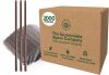 Sustainable Agave Co - Agave Fiber Unwrapped Drinking Straws - 2000 Count - Plant-Based, Made With Upcycled Materials, Reusable - Brown, Regular, 8" - Thumbnail 1