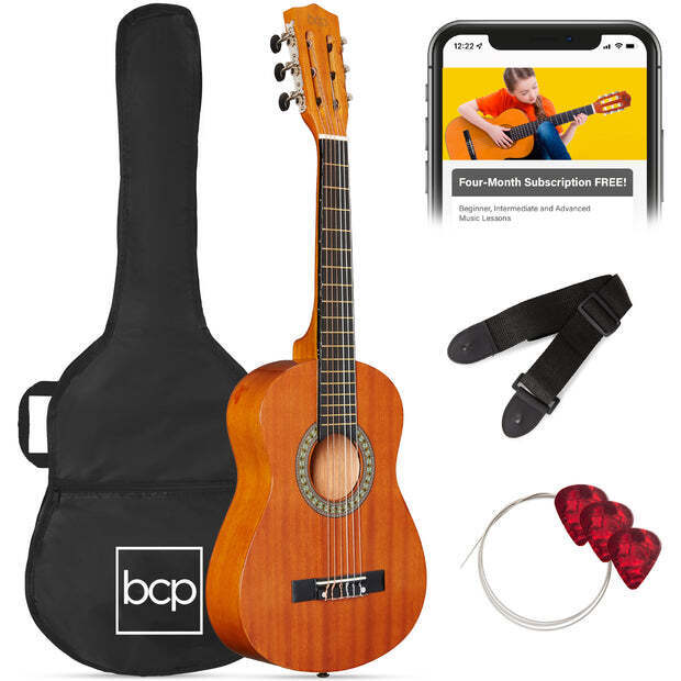 Kids Acoustic Guitar Beginner Starter Kit w/ Carrying Case - 30in - Image 1 - Lot 9737