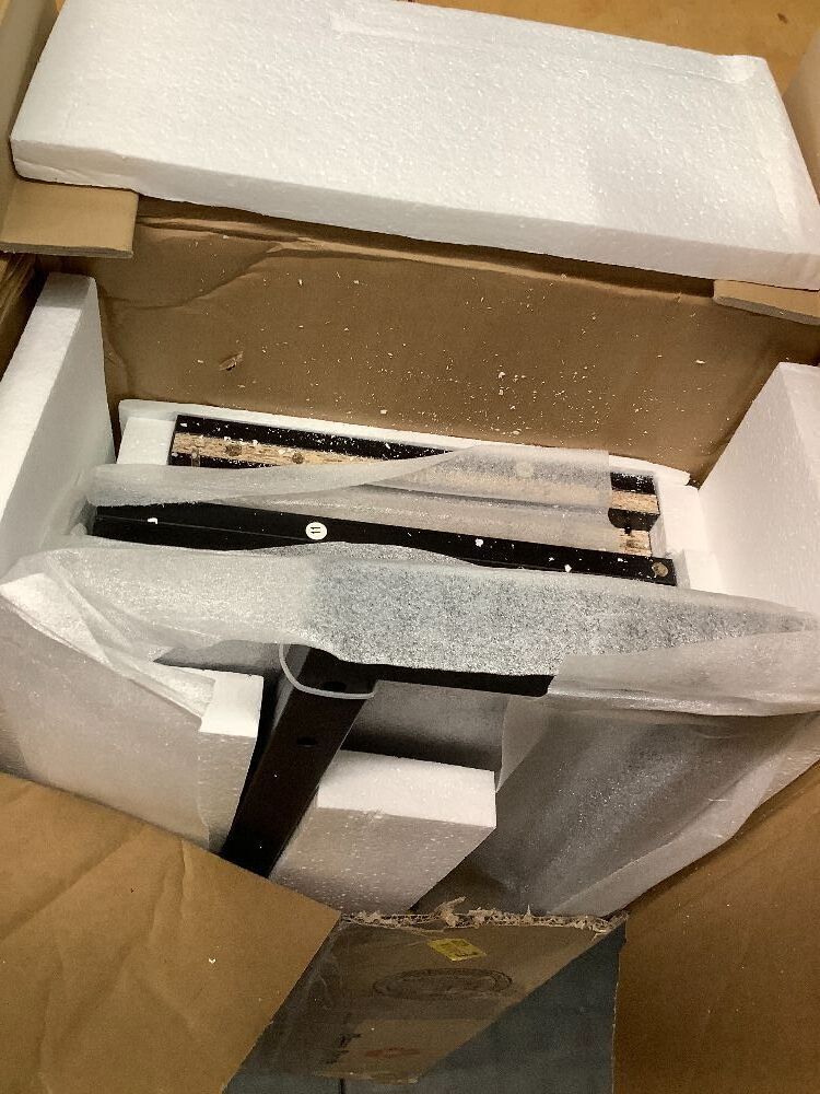 Over The Toilet Storage Cabinet with Tempered Glass Doors & Adjustable Shelf, Bathroom Organizer with Metal Stand Space Saver Over Toilet , Tall Freestanding Shelf/Rack for Bathroom, Black - Image 2 - Lot 9743