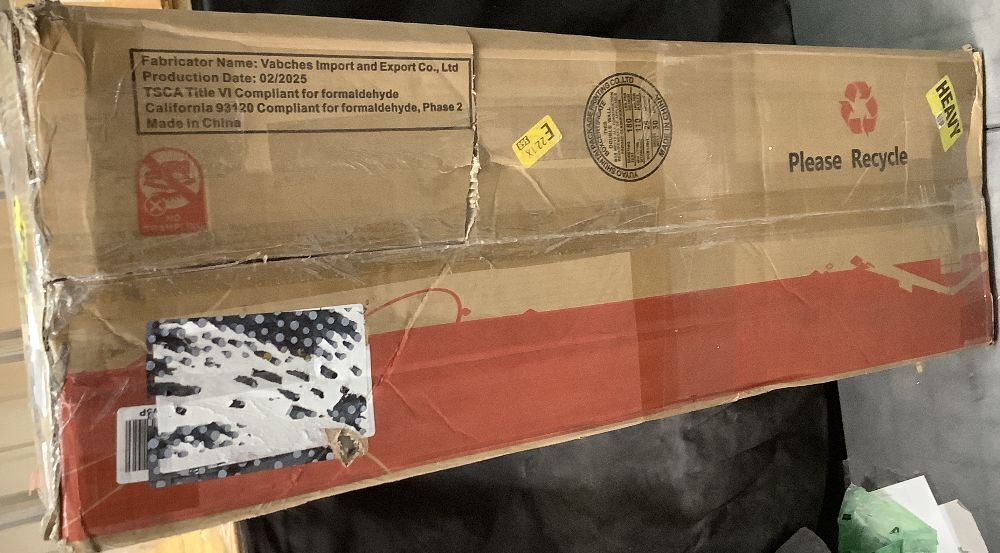 Over The Toilet Storage Cabinet with Tempered Glass Doors & Adjustable Shelf, Bathroom Organizer with Metal Stand Space Saver Over Toilet , Tall Freestanding Shelf/Rack for Bathroom, Black - Image 3 - Lot 9743