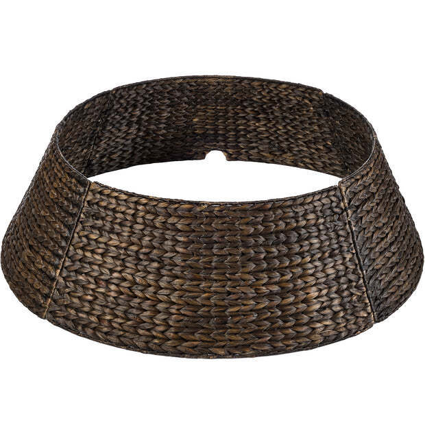 Woven Hyacinth Christmas Holiday Tree Collar - 42in - Image 1 - Lot 9831