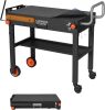 Grill Table For Blackstone Griddle 22 and 17 Inch, Grill Carts Outdoor With Wheels, Used for Weber And Ninja, Foldable Quickly Blackstone Stand Suitable for Travel/Camping And Outdoor Meals - Thumbnail 1