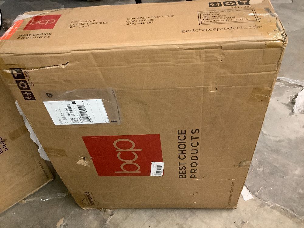 Linen Upholstered Convertible Sofa Bed Futon w/ 2 Cupholders - Image 2 - Lot 9848