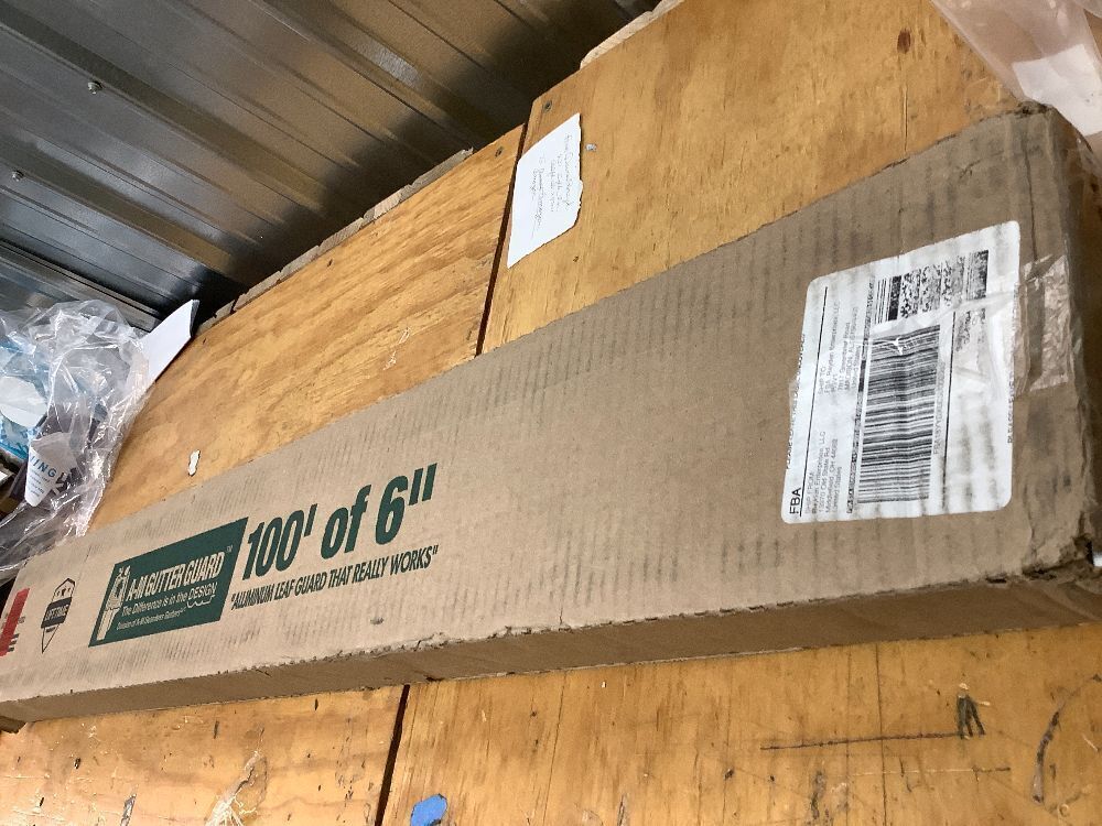 A-M Gutter Guard - Heavy Duty Lifetime Quality Aluminum Leaf & Debris Protection, 6 Inch-100 Feet, Mill Finish - Image 3 - Lot 9880