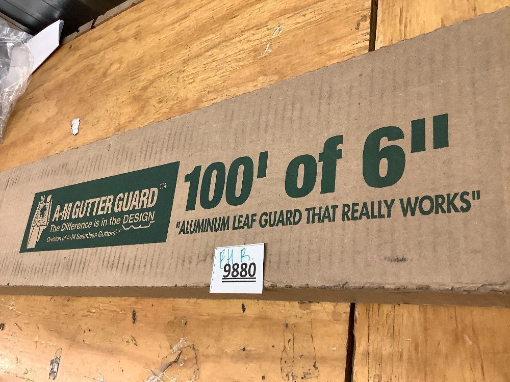 A-M Gutter Guard - Heavy Duty Lifetime Quality Aluminum Leaf & Debris Protection, 6 Inch-100 Feet, Mill Finish - Image 4 - Lot 9880