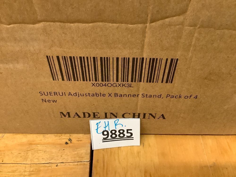 Adjustable X Banner Stand Fits Any Banner Size Width 23" to 32" and Height 63" to 78" - Image 4 - Lot 9885