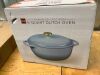 Cast-Iron Dutch Oven Kitchen Cookware w/ Enamel, Handles - 6qt - Thumbnail 2