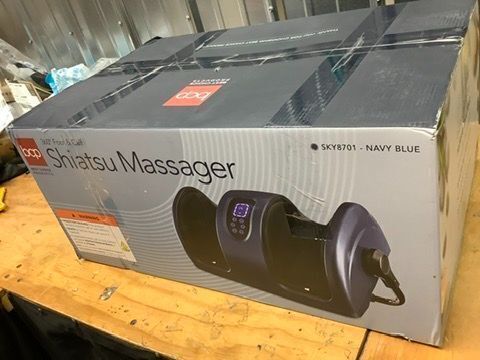 Reflexology Shiatsu Foot Massager w/ High-Intensity Rollers, Remote Control - Image 1 - Lot 9802