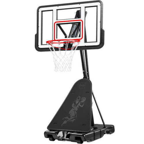 Adjustable 4.4-10ft Basketball Hoop, w/ Shatterproof Backboard, Ball Return - Lot 9872
