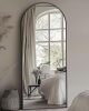 Full Length Mirror with Stand, 58"x19" Arched - Thumbnail 1