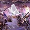 Wedding Electric Butterfly Floor Lamp: Giant Moving LED Butterflies Decoration with Movement & Lights Up - Big Movable Butterfly Props with Flapping Wings - for Birthday Party - Thumbnail 1