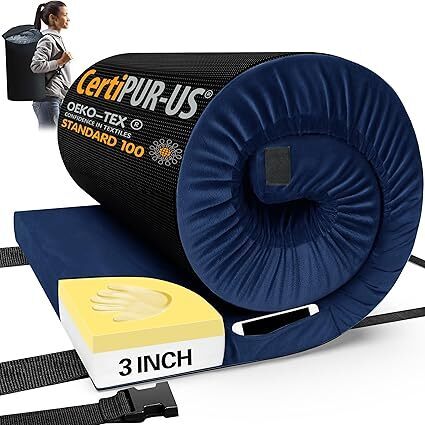 CYMULA Memory Foam Camping Mattress Pad, - Lot 9829