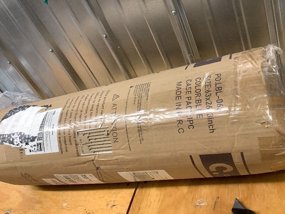 CYMULA Memory Foam Camping Mattress Pad, CertiPUR-US Sleeping Mat, Portable Roll Up Mattress for Adults, Camping Bed Pads for Sleepover, Car Bed with Travel Bag - Image 3 - Lot 9829