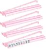 Mahjong Racks with Pushers Set of 4, Mahjong Tile Pushers and Racks, Acrylic Majiang Tile Holders Accessories (Pink) - Thumbnail 1