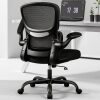 Home Office Desk Chair, Ergonomic Office Chair with Lumbar Support and Adjustable Armrests, Office Chair, Breathable Mesh Mid Back Computer Chair, Modern Comfy Desk Chair - Thumbnail 1