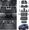 Floor Mats Cargo Liner for 2024-2026 GMC Acadia(Only 7 Seats) All Weather TPE Mats Set, Trunk Mat & 3rd Row Backrest Mat Door - Thumbnail 1