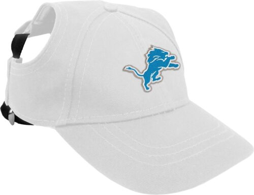 Littlearth NFL Dog & Cat Baseball Hat, Detroit Lions, Large - Lot 9937
