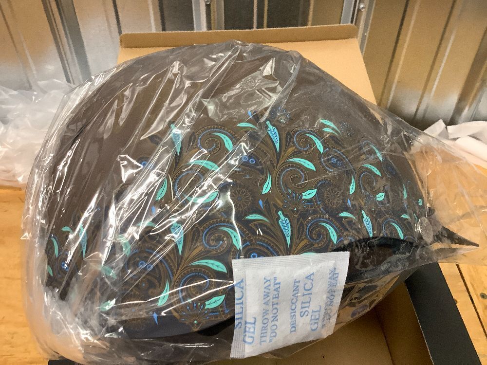 Troxel Dakota Turquoise Paisley All-Trails Helmet - Image 2 - Lot 255