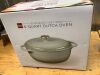 Cast-Iron Dutch Oven Kitchen Cookware w/ Enamel, Handles - 6qt - Thumbnail 2