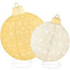 2pc Lighted Pop-Up Christmas Ornaments Decoration w/ 180 LED Lights, Stand - Thumbnail 1