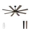 warmiplanet Ceiling Fan with Lights Remote Control, 62 Inch - Thumbnail 1
