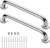 Gotega Shower Grab Bar 2 Pack, Stainless Steel Bathroom Grab Bar Shower Bath Handle Grab Bars for Bathtub Showers 24 Inch - Thumbnail 1