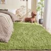 OPPODREAM Green Rugs, Ultra-Soft Fluffy Area Rugs for Bedroom, Living Room - Thumbnail 1