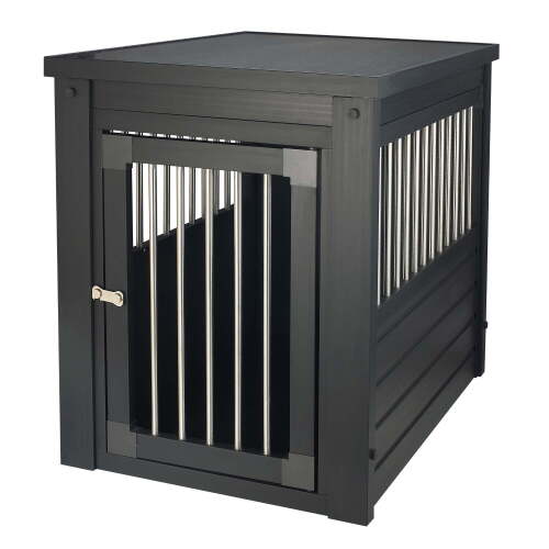 New Age Pet ECOFLEX® InnPlace Dog Crate & End Table, Indoor Furniture Style Pet Kennel - Lot 10032