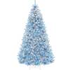 Pre-Lit Artificial Baby Blue Christmas Tree w/ Incandescent Lights - Thumbnail 1
