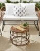 Wicker Outdoor Couch and Table Set - Thumbnail 1