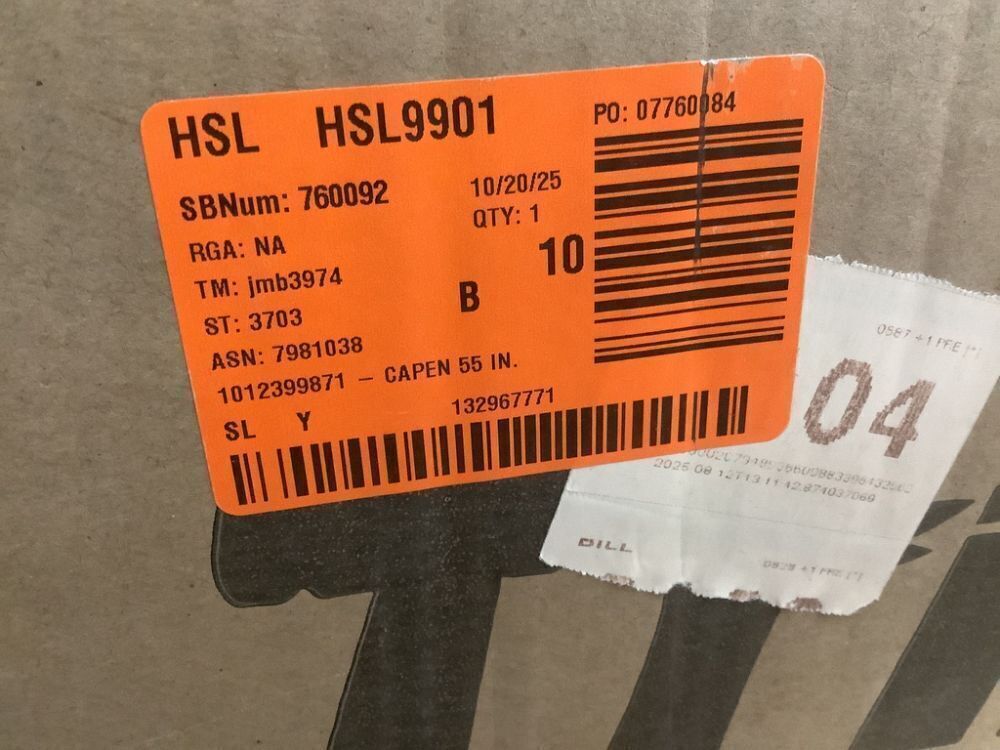 BYBLIGHT Capen 55 in. Rectangular Gray Engineered Wood 2-Drawer Computer Desk Corner Office Desk with Storage Shelves and Hutch - Image 3 - Lot 58JF