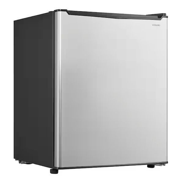 Vissani 2.6 cu. ft. Mini Refrigerator in Stainless Steel, ENERGY STAR - Image 1 - Lot 88JF