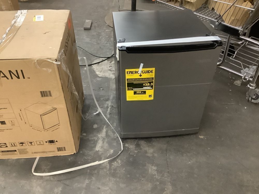 Vissani 2.6 cu. ft. Mini Refrigerator in Stainless Steel, ENERGY STAR - Image 2 - Lot 88JF