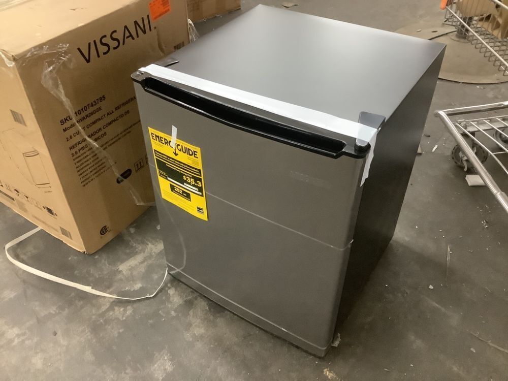 Vissani 2.6 cu. ft. Mini Refrigerator in Stainless Steel, ENERGY STAR - Image 3 - Lot 88JF